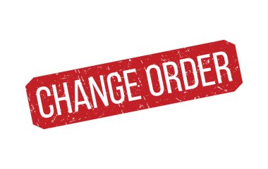 Kırmızı Değiştirme Emri Kauçuk Mühür Vektörü