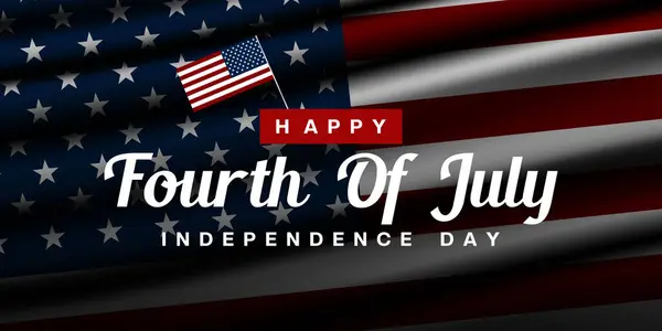 Bağımsızlık Günü 'nüz kutlu olsun. Amerikan bayrağı. Posterler, afişler ve sosyal medya için uygun. Siyah arkaplan.