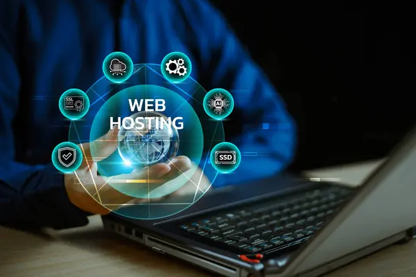Web sunucusu ai mahremiyet platformu servisi. Web sitesi sağlayıcısı iş simgesi desteği. Ai teknoloji depolama alanı ve alan adı ağı erişimi. Modern iş teknolojisi, İnternet ve Web Ev Sahipliği kavramı.