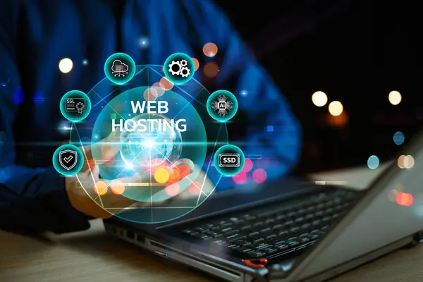 Web sunucusu ai mahremiyet platformu servisi. Web sitesi sağlayıcısı iş simgesi desteği. Ai teknoloji depolama alanı ve alan adı ağı erişimi. Modern iş teknolojisi, İnternet ve Web Ev Sahipliği kavramı.