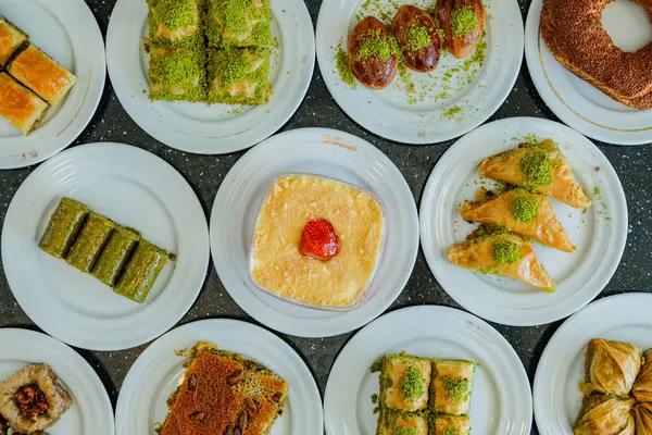 A variety of Turkish sweets, baklava
