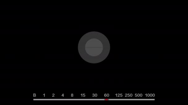 Animace Namíření Zbraně Cíl Optický Zaměřovač — Stock video