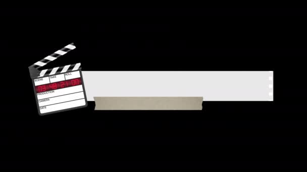 Animação Design Movimento Palmas Cinema Lugar Branco Para Título Texto — Vídeo de Stock