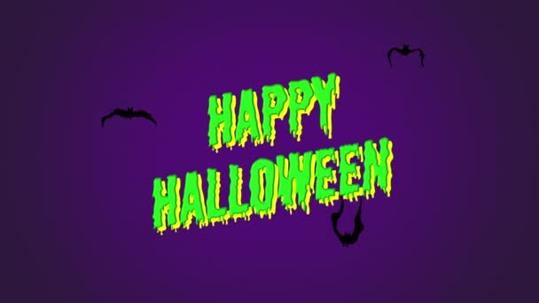 Halloween Filmová Smyčka Video Animace Pozadí — Stock video