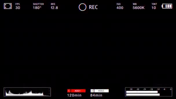 Verzerrte Video Kamera Aufnahmescreen Hintergrund Animation — Stockvideo