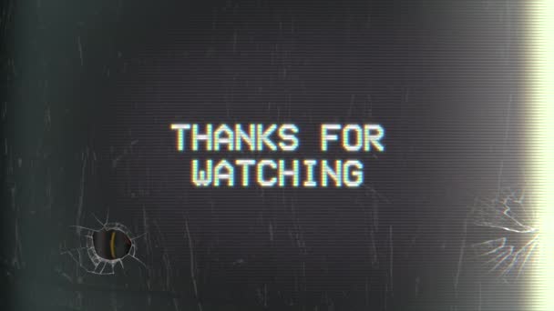 Animation Ευχαριστίες Για Την Παρακολούθηση — Αρχείο Βίντεο