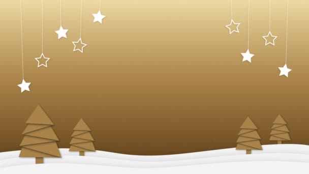 Frohe Weihnachten Hintergrund Neujahr Hintergrund Winterurlaub Thema — Stockvideo