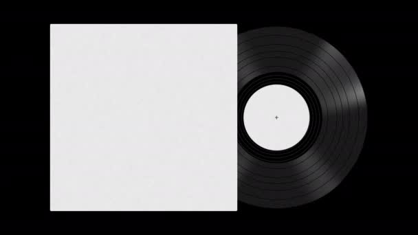 Évjárat Vinyl Record Mockup — Stock videók