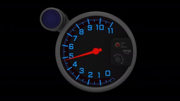 Sport Car Dashboard의 속도계 제한을 고성능 자동차 — 비디오