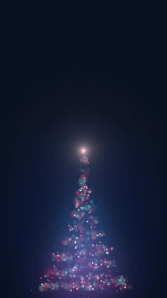 メリークリスマス背景 垂直アニメーション — ストック動画