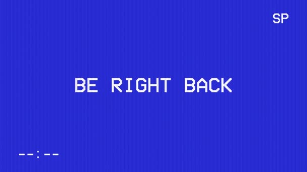 Right Back Text Animation — Stock Video