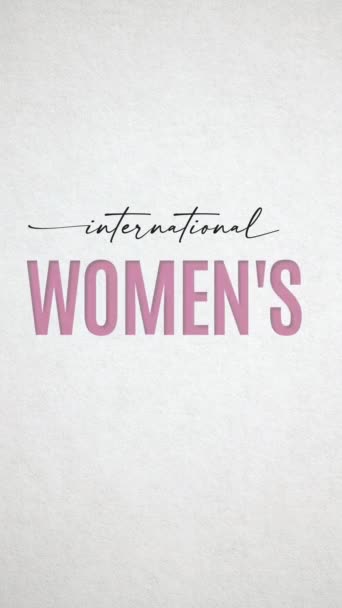 Journée Internationale Femme Idéal Pour Les Célébrations Journée Internationale Femme — Video