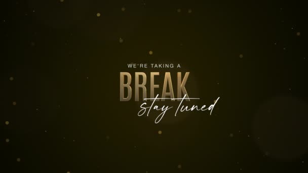 Kort Break Text Animation Bakgrund — Stockvideo