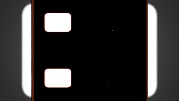 8毫米胶片覆盖在阿尔法 带有细节的旧式复古效果 — 图库视频影像