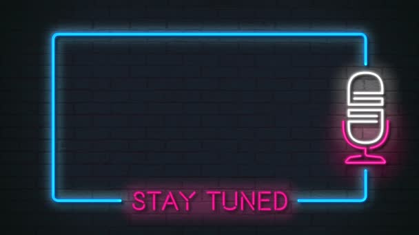 Stay Tuned Motion Text Animation — Stock Video