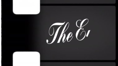 The End On Retro 8mm Film