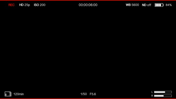 Video Kamera Nahrávání Obrazovky Pozadí Animace — Stock video