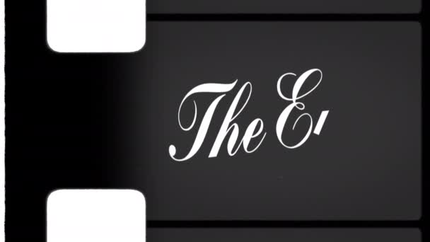 End Retro 8Mm Film — Stock videók