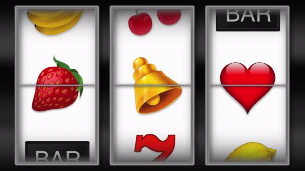 Spinning Style Slot Machines Animation — Stock Video