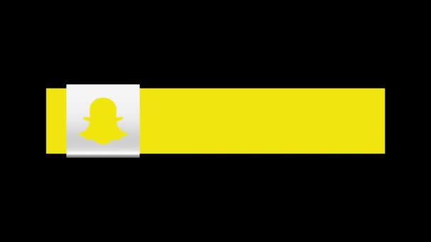 Третий Анимированный Шаблон Фоне Snapchat — стоковое видео