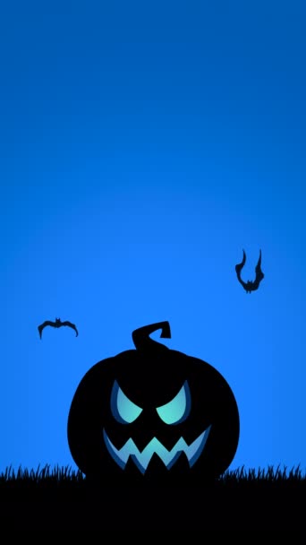 Halloween Filmová Smyčka Video Animace Pozadí — Stock video