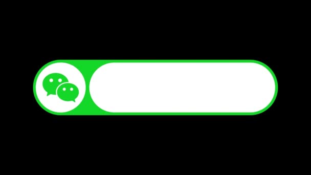 Social Media Wechat Logo Animation — Stok Video