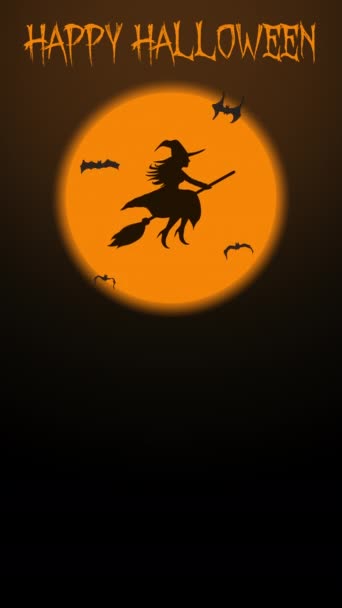 Fondo Animación Vídeo Bucle Cinematográfico Halloween — Vídeos de Stock