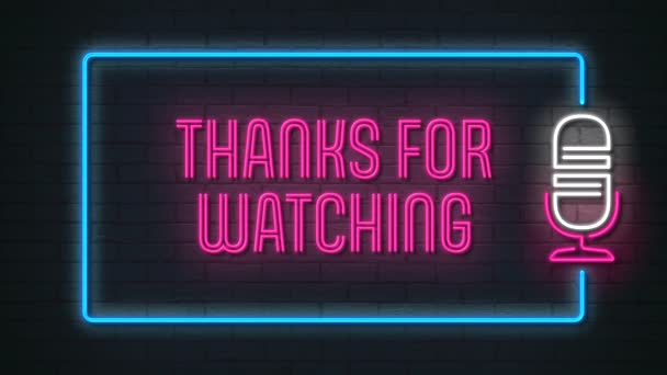 Animasyon Izlediğiniz Için Teşekkürler — Stok video