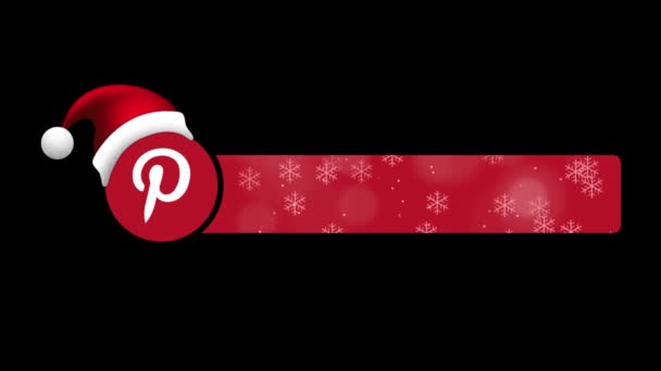 Animação Pinterest Terceiro Lugar Para Rede Social — Vídeo de Stock