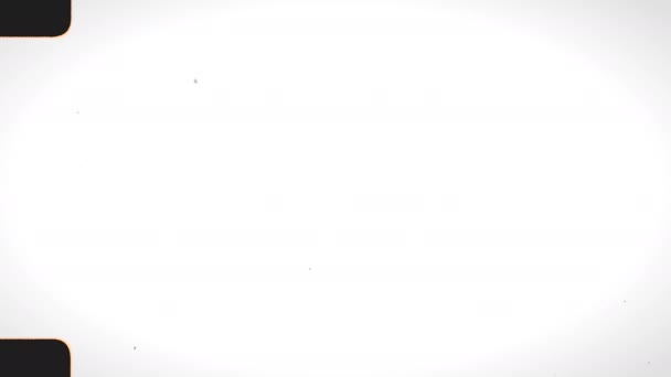 Animación Pantalla Movimiento Abstracto Blanco Con Marco — Vídeos de Stock