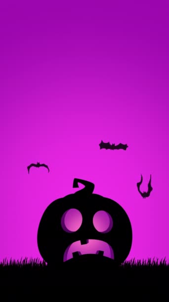 Halloween Cinematic Loop Video Animation Background — Stock Video