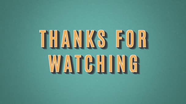 Animación Gracias Por Mirar — Vídeos de Stock