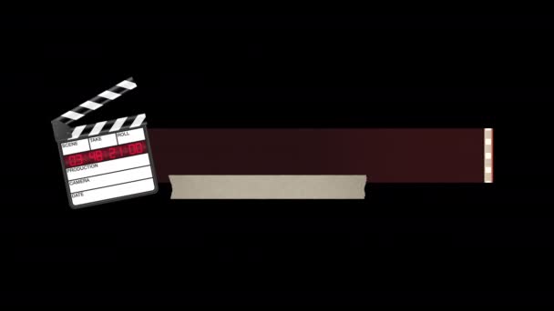 Pohybový Design Animace Prázdného Místa Pro Textový Titul Izolovaný Černém — Stock video