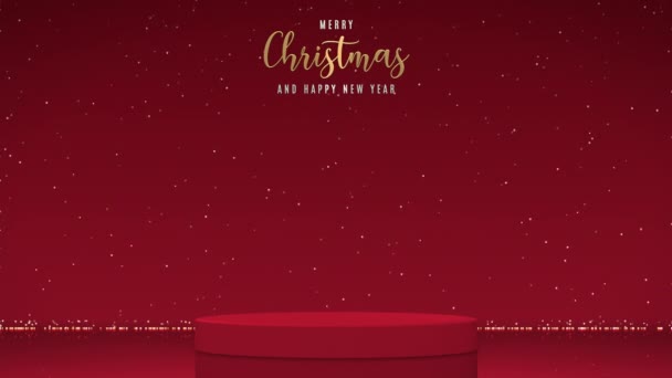 Feliz Navidad Antecedentes Año Nuevo Antecedentes Vacaciones Invierno Tema — Vídeos de Stock