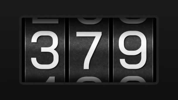 计数器显示不同的数字 磁带计数器动画 — 图库视频影像