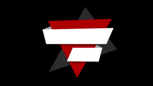 Rörelse Design Animation Triangeln Logotyp Design — Stockvideo