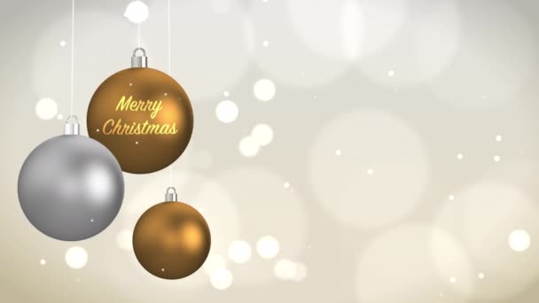 Feliz Navidad Antecedentes Año Nuevo Antecedentes Vacaciones Invierno Tema — Vídeo de stock
