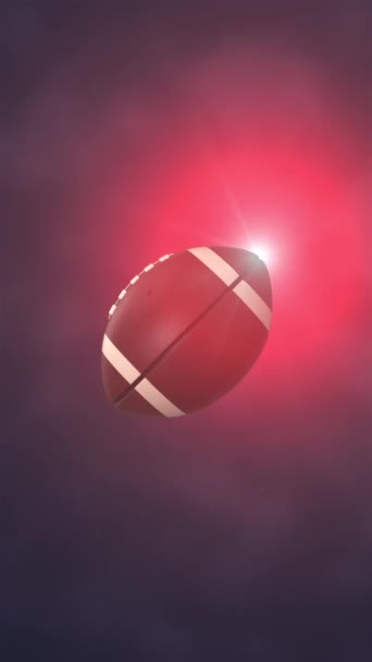 Football Americano Animation Ball — Video Stock