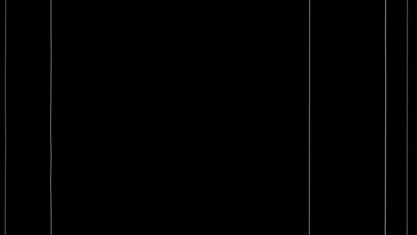 Справжня Блискавка Поганий Сигнал Чорно Білий Шум Камери Спостереження — стокове відео