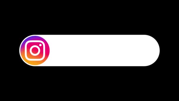 Instagram Animierte Vorlage Auf Schwarzem Hintergrund — Stockvideo