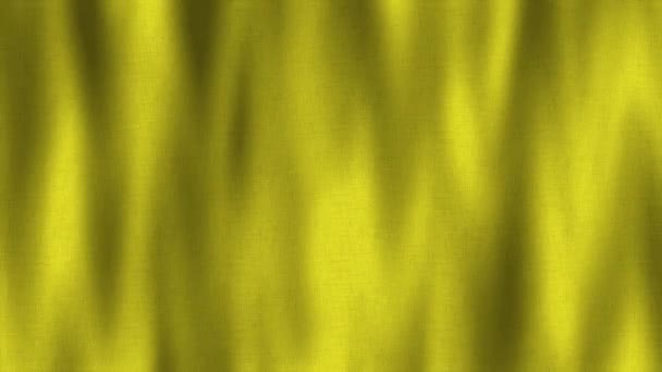 Bandera Amarilla Textura Fondo Animación — Vídeo de stock