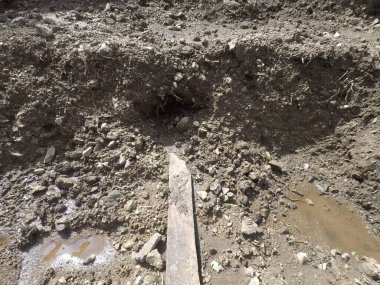 toprak durumu bir heyelan sonrasında (doğal afet)