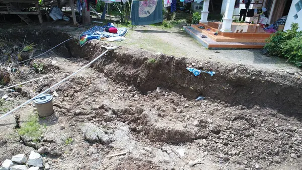 toprak durumu bir heyelan sonrasında (doğal afet)