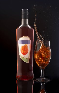 Bir şişe aperol serpintisi.