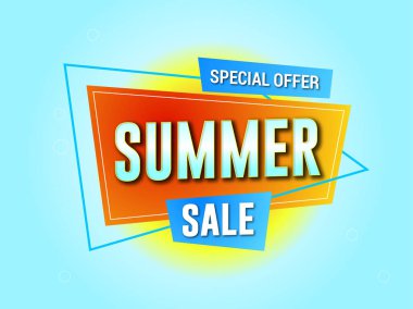 Düzenlenebilir metin efektli yaz indirimi pankartı tasarımı