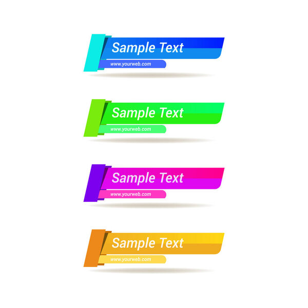 Снимок запаса: Нижние трети для анализа компании Новые абстрактные пакеты нижних третей