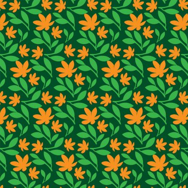 Soyut çiçek desenli arkaplan, lüks desen, şık vektör çizimi