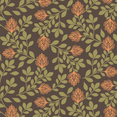 Soyut çiçek desenli arka plan, lüks desen, şık soyut vektör çizimi