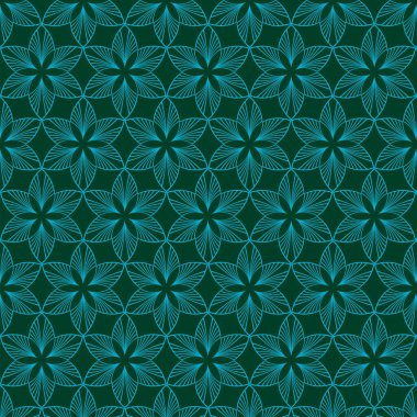 Geometrik çiçek desenleri seti. Mandala deseni parlak renkli psikedelik baskıyla ayarlandı. Çiçek desenli vektör, çiçeğin doğrusal taç yaprağı, tek renkli stil
