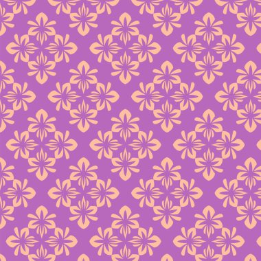 Çiçek tarzında dizayn edilmiş kusursuz desenler. desensiz desenler. Arka plan için basit dokular. Vektör illüstrasyonu.